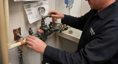 Anne Arundel County backflow preventer valve testing by Durance Plumbing